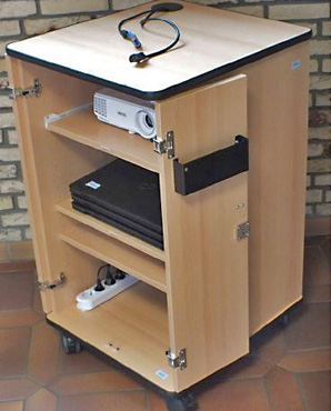 Medienwagen Papillo Kundenanwendung