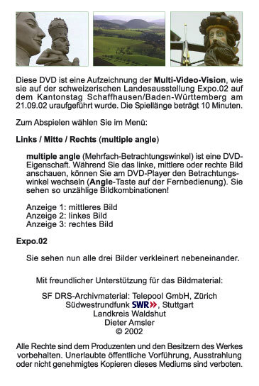 Rückseite der DVD