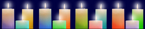 Bunte LED-Kerzen